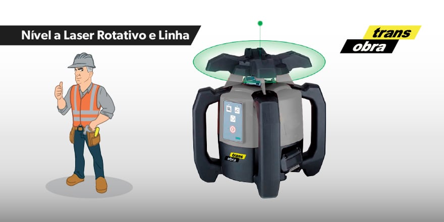 Equipamento de Nível a Laser da Trans Obra para medições exatas.