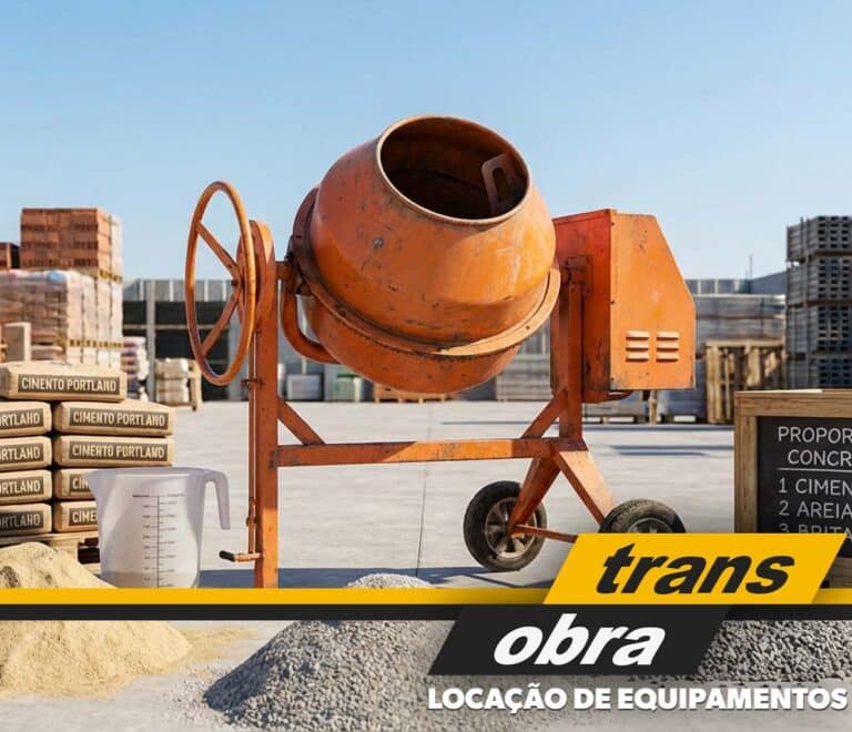 Qual a medida para fazer concreto na betoneira Proporcoes