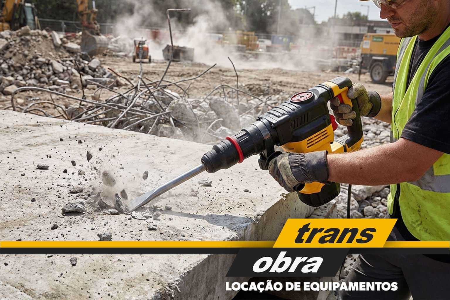 Qual o nome da maquina que quebra concreto Principais opcoes